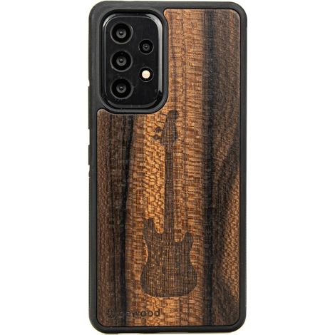Holzkoffer für Samsung Galaxy A73 5G Gitarre Ziricote (1/4)