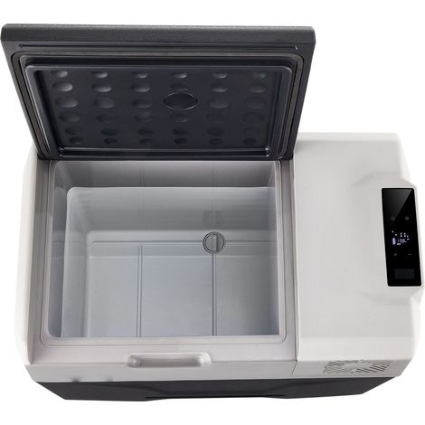 Mophorn 12-Volt-Autokühlschrank, tragbarer 30-Liter-Einzelzonen-Gefrierschrank mit Rädern und Griff, -20 °C bis 20 °C, 12/24 V DC und 100–240 V AC-Kompressorkühler für Outdoor, Camping