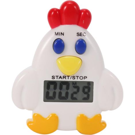 Lntyq Digitaler LCD-Küchentimer mit 99-59-Sekunden-Countdown und Hühneralarmfunktion (1/5)