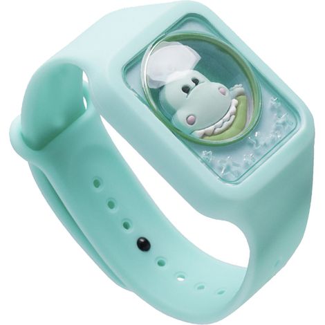 Bracelet anti-moustiques Lebeibei aux huiles essentielles de plantes pour enfants et bébés, montre anti-moustiques d'extérieur, bracelet en silicone, vert menthe (1/5)
