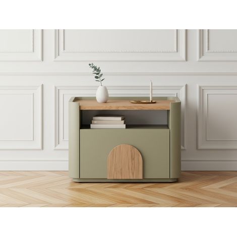 BOBOCHIC - Table de chevet 1 tiroir ENYRA   Vert