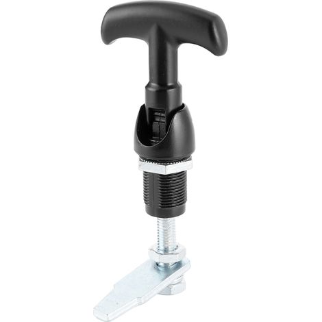 Serrure à poignée en T en alliage de zinc, serrure en forme de T pour boîte à outils, accessoire automobile pour caravane ou remorque. (1/5)