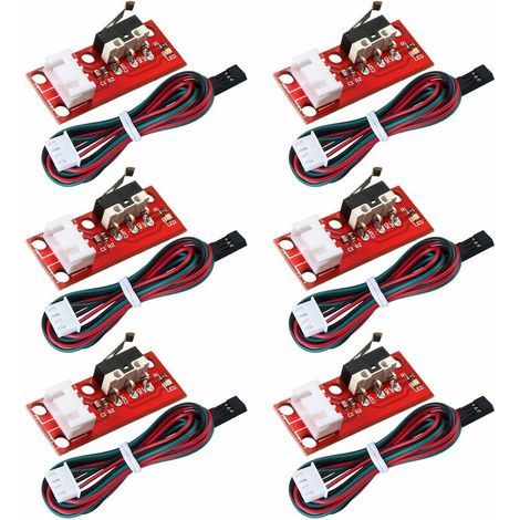 6 Pieces Mechanical End Stop Switch for RepRap Prusa Mendel CNC Arduino Mega 2560 RAMPS 1.4 3D Printer (1/5)