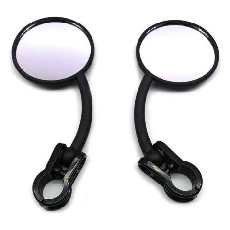 1 paar, rétroviseur moto universel noir rétroviseur, latéral, 22mm (1/2)
