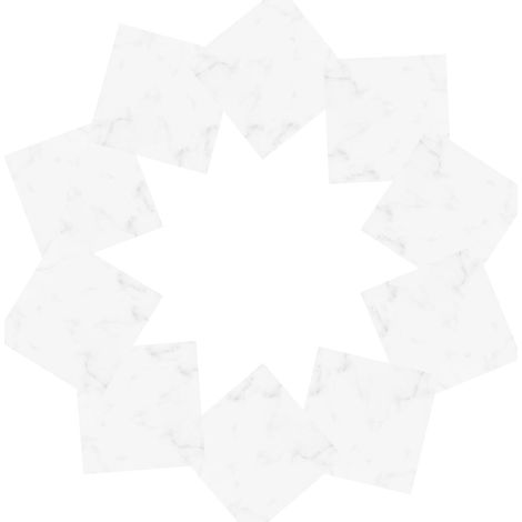 Autocollants pour Carrelage Effet Marbre Blanc 10pcs en Pvc Auto-adhésifs, Étanches et Faciles à Nettoyer pour Décoration Murale la Cuisine et Cabinet (1/5)
