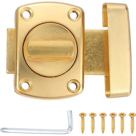 Loquet À Pivot Rotatif 2.2" Sécurité En Alliage De Zinc Or (1/5)