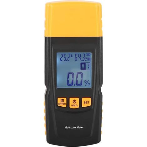 Holzfeuchtemessgerät GM610 Digitales LCD-Holzfeuchtemessgerät mit 2 Pins, Holzhygrometer, Feuchtigkeitsdetektor (1/5)