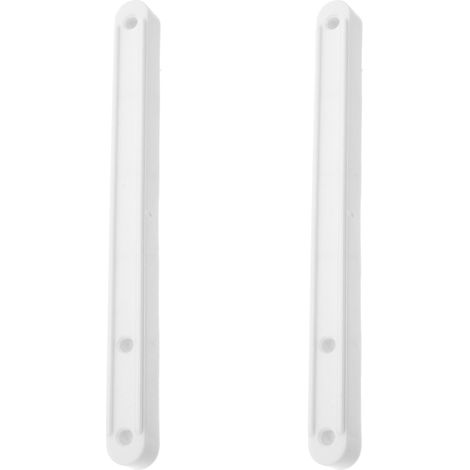Lot de 2 Rails Tiroir Coulissant en Plastique Blanc de 180mm, Glissières de Tiroir Latéral Forte Capacité de Charge pour Commode et Armoire (1/5)