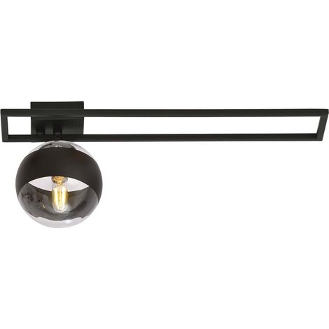 Plafoniera Moderna Andromeda Acciaio Nero 1 Luce E14 Ip20 (1/5)