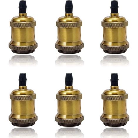 E27 Keramik-Lampenfassung für Vintage-Glühbirnen – Retro-Edison-Adapter – 6er-Pack (1/4)