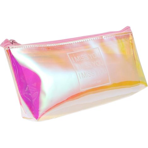 Trousse à Stylos en PVC Transparente Paillettes Brillantes, Grosse Capacité, Étanche et Facile à Nettoyer, pour L'école Voyages (1/5)