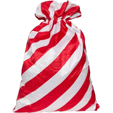 Grande Hotte Sucre d'orge rouge et blanc 50 x 70 cm - Feeric Christmas (1/3)
