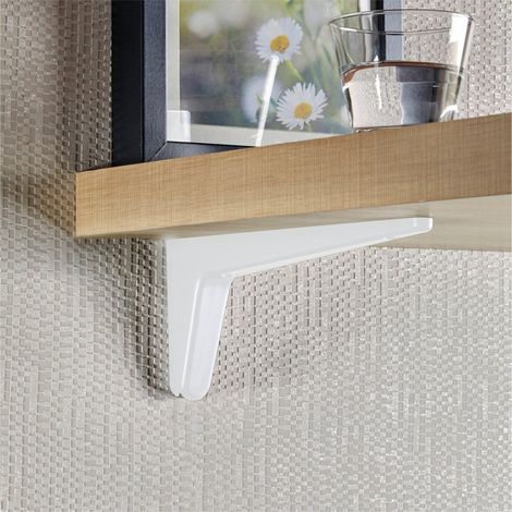 Support tablette blanc mat l.30 x P.240 x H.100mm D9236 Msa France (1/5)