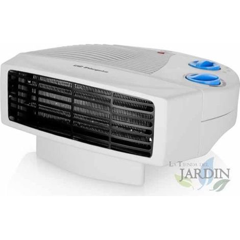 Radiateur soufflant 2000W Orbegozo. Deux niveaux de chaleur. Fonction ventilateur, blanc