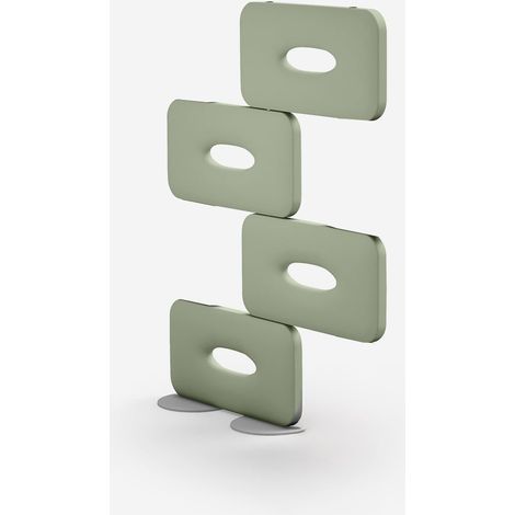 Zusatzset Trennwand Design aus Polyethylen Cookie 200 - Dunkel Grün (1/2)