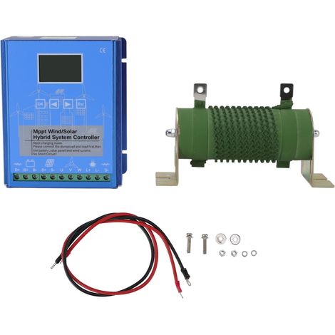 Régulateur hybride éolien-solaire 24V/48V MPPT, chargeur Boost avec écran LCD, universel pour systèmes hors réseau GPI-48280 (1/5)