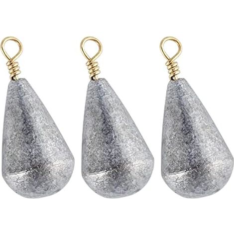 Plomb De Pêche - Forme Cloche - 30 Pièces - Pour Montage Drop Shot Et Leurres Souples - Adapté À La Pêche En Eau Douce - 30 Unités (1/5)