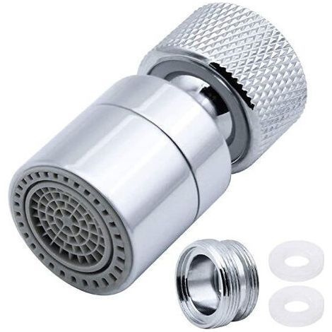 Brass Mixer Aerator, 360° Rotatable, 2 Adjustable Modes, Kitchen Mixer Strainer with Spout Adapter - For Mixers with M22 Male or M24 Female Spout (1/5)
