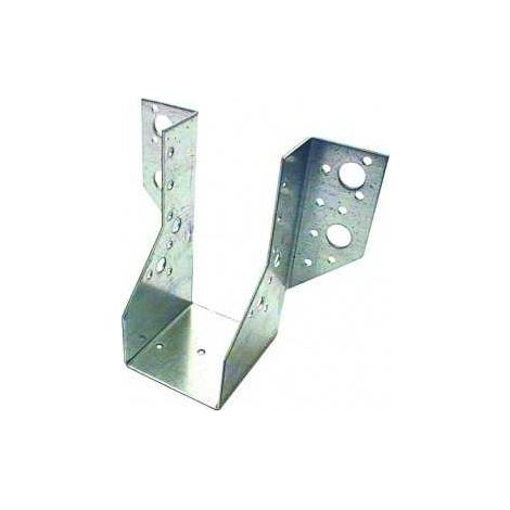 Sud Bois – Sabot de charpente à ailes extérieures – Acier galvanisé 150 x 175 mm – Fixation sécurisée pour bois dur – 52 points de perçage
