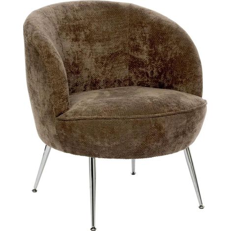 Fauteuil Design "Tildae" 71cm Marron Tonka (1/3)