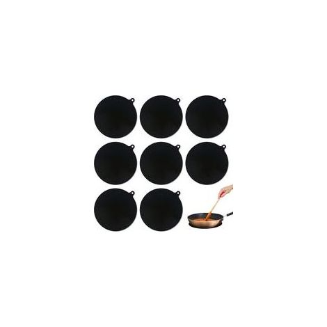 Pièces Tapis Rond Protection Plaque Induction Tapis Silicone Protection Plaque Induction Noir Tapis Plaque Induction 22 cm Résistant Chaleur Tapis de Protection pour Cuisinière à Induction (1/5)