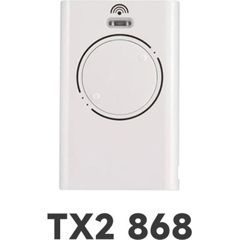 Fernbedienung-Sender 868 MHz für Tore und Garagentore – Sichere Rolling-Code-Technik, SLH/LR-kompatibel, weißes Gehäuse XT2-lsw