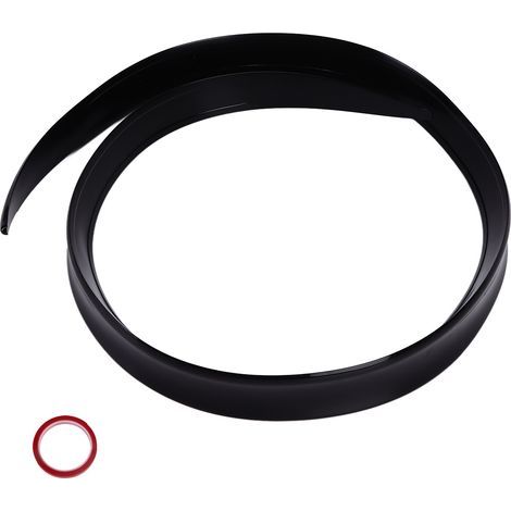 Universeller, glänzend schwarzer Heckspoiler für Autos, Gummi mit UV-Schutz, 120 cm x 4 cm / 47,24 Zoll x 1,57 Zoll (1/5)