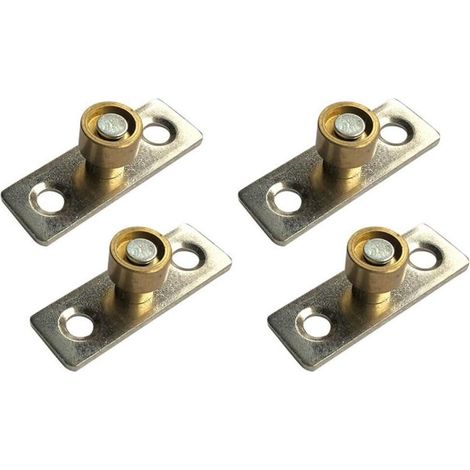 Set di 4 guide per porte scorrevoli, diametro 12 mm per ante di armadi e pavimenti. (1/5)