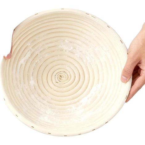 Kit per la preparazione di pane a lievitazione naturale, set da 21 pezzi, include cestini per la fermentazione, GIALLO (1/2)