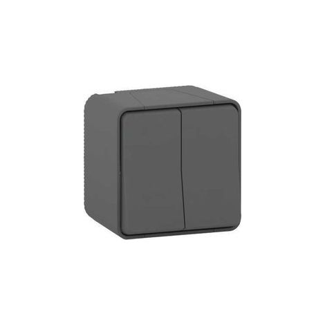 Mureva Styl - Double va et vient - saillie - IP55 - IK08 - connexion - MUR35022