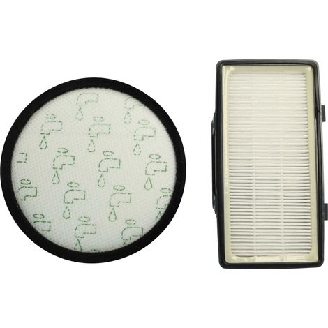vhbw 2x filtro compatibile con Rowenta Silence Force Full Care RO6486EA, RO6391EA aspirapolvere - filtro pre-motore, filtro aria di scarico EPA