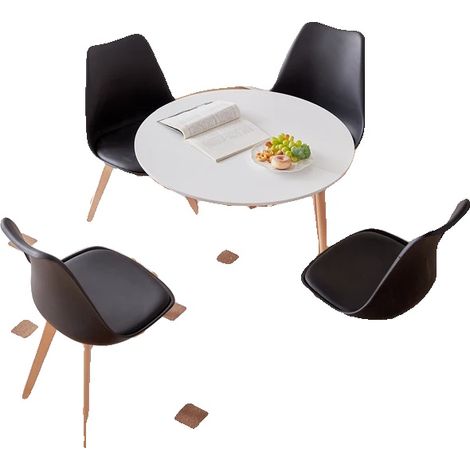 Juego de comedor, diseño moderno, asientos cómodos, juegos de comedor negros (1/2)
