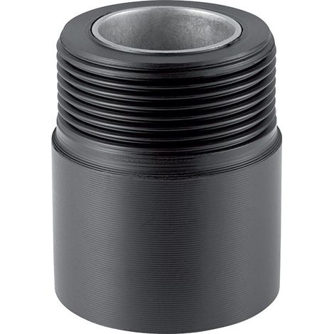 Geberit PE Übergang, DN 50, R 1 1/2", PE-HD, Schwarz, 361727161 (1/5)