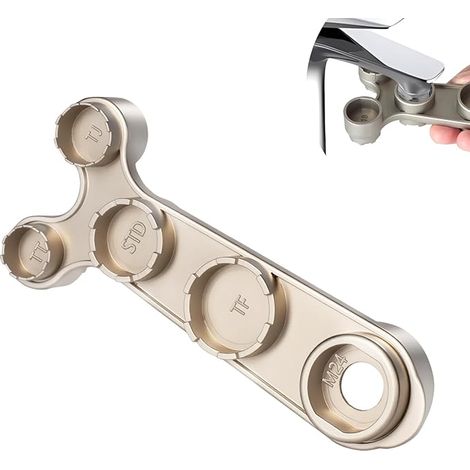 Clé Mousseur Robinet M18 M20 M22 M24 M28 + Aérateurs Encastrés TT TJ JR STD TF – Clé Aérateur Robinet Outil de Démontage (1/5)