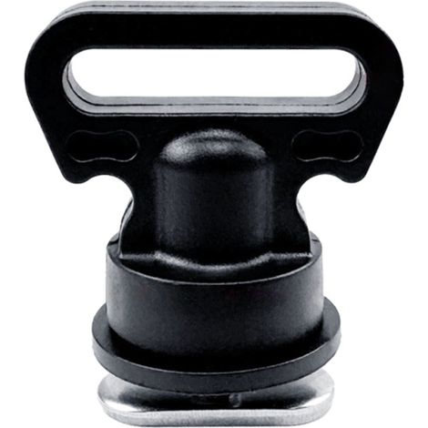 Système de fixation vertical pour rails de kayak permettant de fixer une glacière, une caisse de pêche et d'autres accessoires de kayak. (1/2)