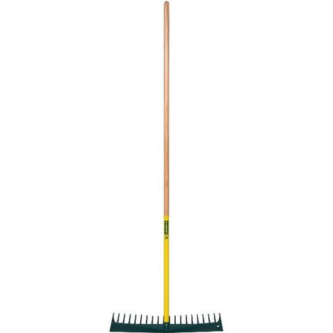 Leborgne – Râteau polymère 60 cm – Sans Manche – Angulation optimisée pour tirage – Dents renforcées pour ramassage efficace