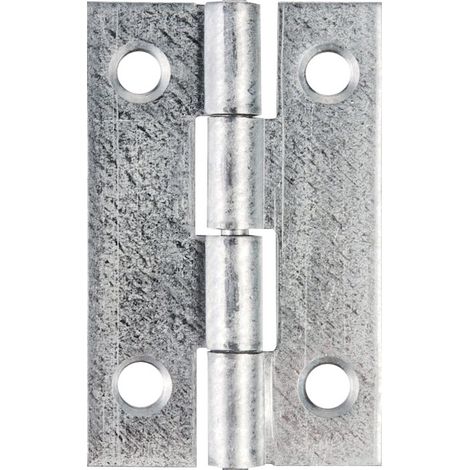 Charnière acier inox 80x45 avec axe