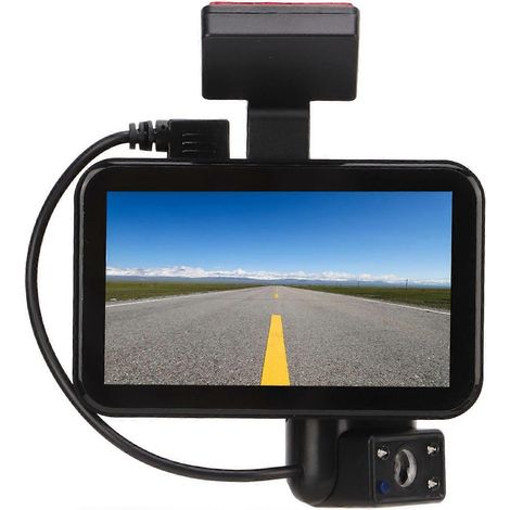 Dual-Dashcam mit hochauflösender 120-Grad-Weitwinkel-Notfallaufzeichnung und Auto-Videorekorder
