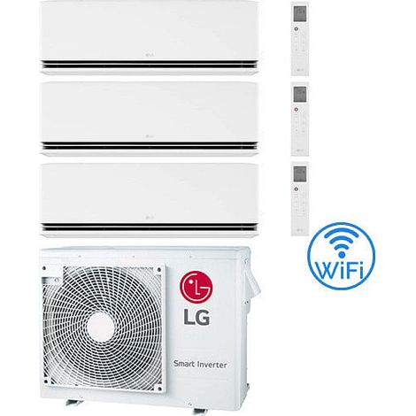 Climatizzatore Condizionatore LG Dualcool Premium R32 Wifi Trial Split Dual Inverter 9000 + 12000 + 12000 BTU con U.E. MU3R21 NOVITÁ Classe A+++/A+ (1/2)