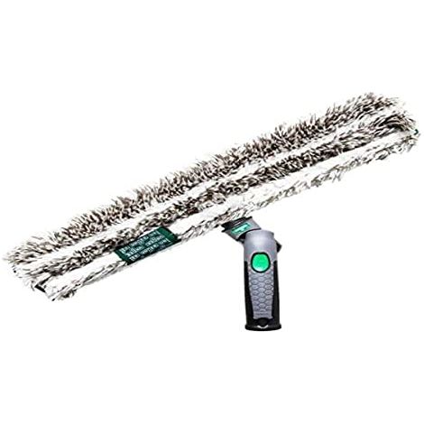 Unger ErgoTec Ninja, Lavavetro Multifunzionale Supporto + Vello Microfibra (35/45cm) 45cm