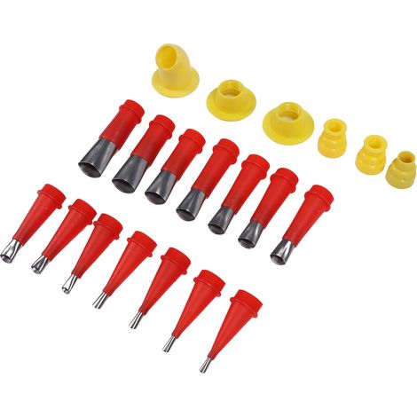 Ensemble de 20 embouts de colle intégrés en acier inoxydable, outil d'application de colle, embout de colle pour structures en verre, embout de colle de type bec de canard (1/5)