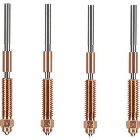 Lot de 4 buses à changement rapide pour imprimante 3D K2 Plus, embout en acier trempé et alliage de titane pour K2 Plus (1/5)