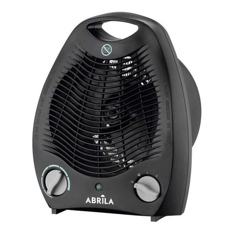 Termoventilatore Elettrico Lampada 2000w Nero Termostato Reg. 2Potenze 3Funzioni, System. Sicurezza 29,5x21,9x13,1 cm