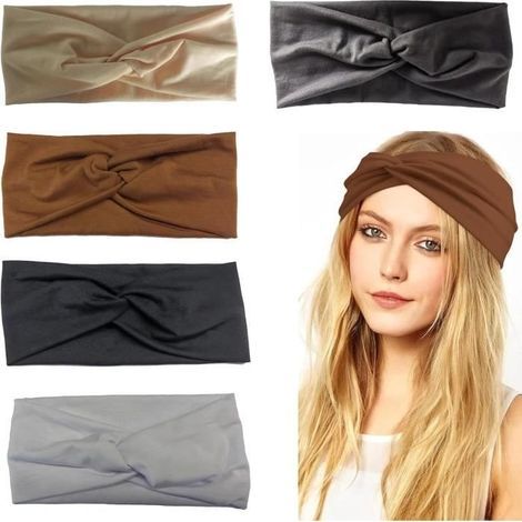 5er-Pack Damen-Haarbänder, modische Stirnbänder für Damen, breite Haarbänder für Damen, Yoga- und Sport-Stirnbänder für Damen, Haarbänder (1/4)