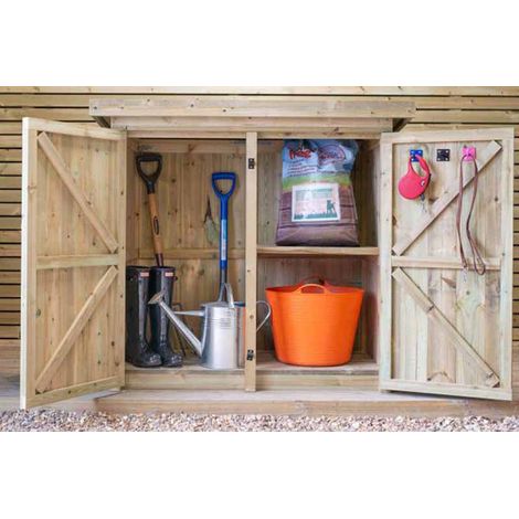 Gisburn Garden Store Medium - Timber - L96 x W160.6 x H123 cm
