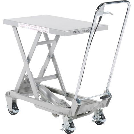 Fimm hydraulischer Hubtisch aus Aluminium mit 100kg Tragkraft