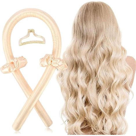 Bandes de boucles sans chaleur - Rouleaux à cheveux - Pour cheveux longs et mi-longs - Grandes boucles - DIY coiffage sans chaleur (1/5)