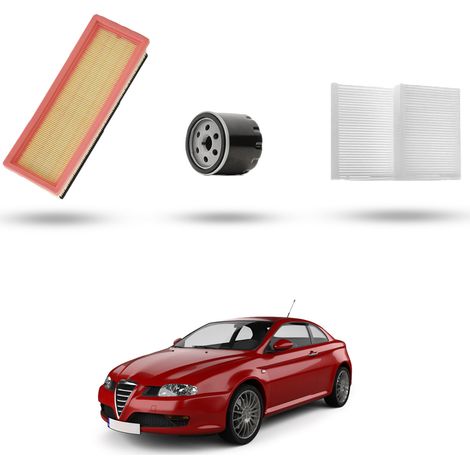 Kit Tagliando 3 filtri compatibile con Alfa Romeo GT 2.0 JTS 16V 121kw dal 2004 al 2010 (1/5)