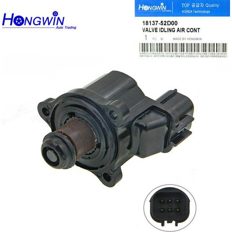 Convient pour le moteur de commande de la vanne de régulation d'air de ralenti Suzuki 1813752D00 18137-52D00 (1/4)