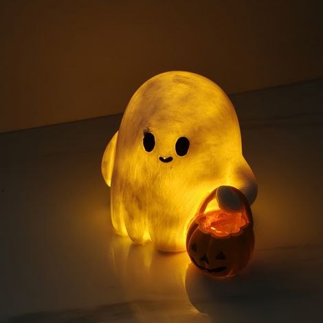 Décorations d'Halloween fantômes, décorations créatives pour la maison, petits ornements fantômes mignons pour le bureau, créations en résine (1/5)